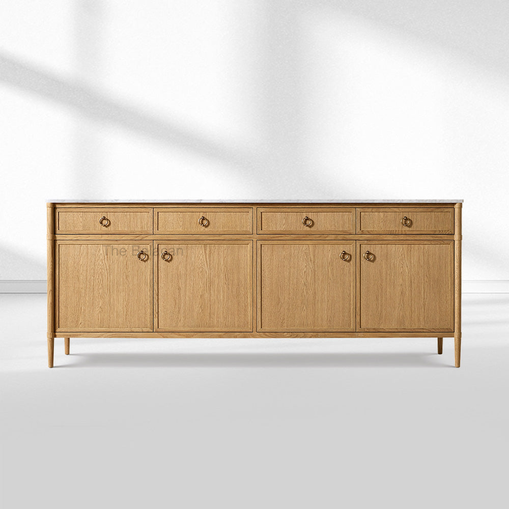Fraboutiq Marble 4-door Sideboard with Drawers - thebelacan
