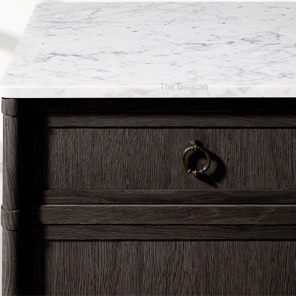 Fraboutiq Marble 4-door Sideboard with Drawers - thebelacan