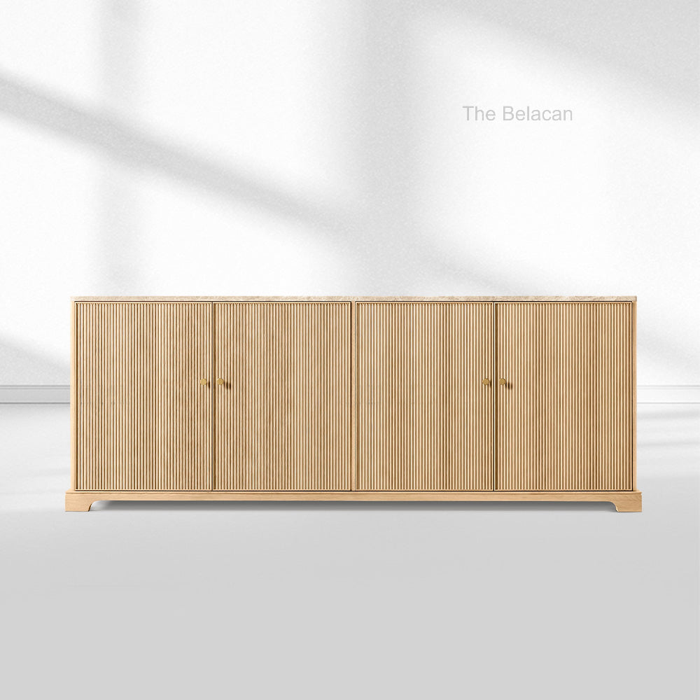 Genprestige Emperador Reeded 4-door Sideboard - thebelacan