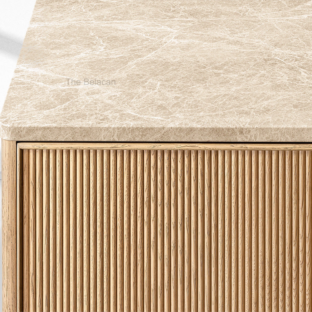 Genprestige Emperador Reeded 4-door Sideboard - thebelacan