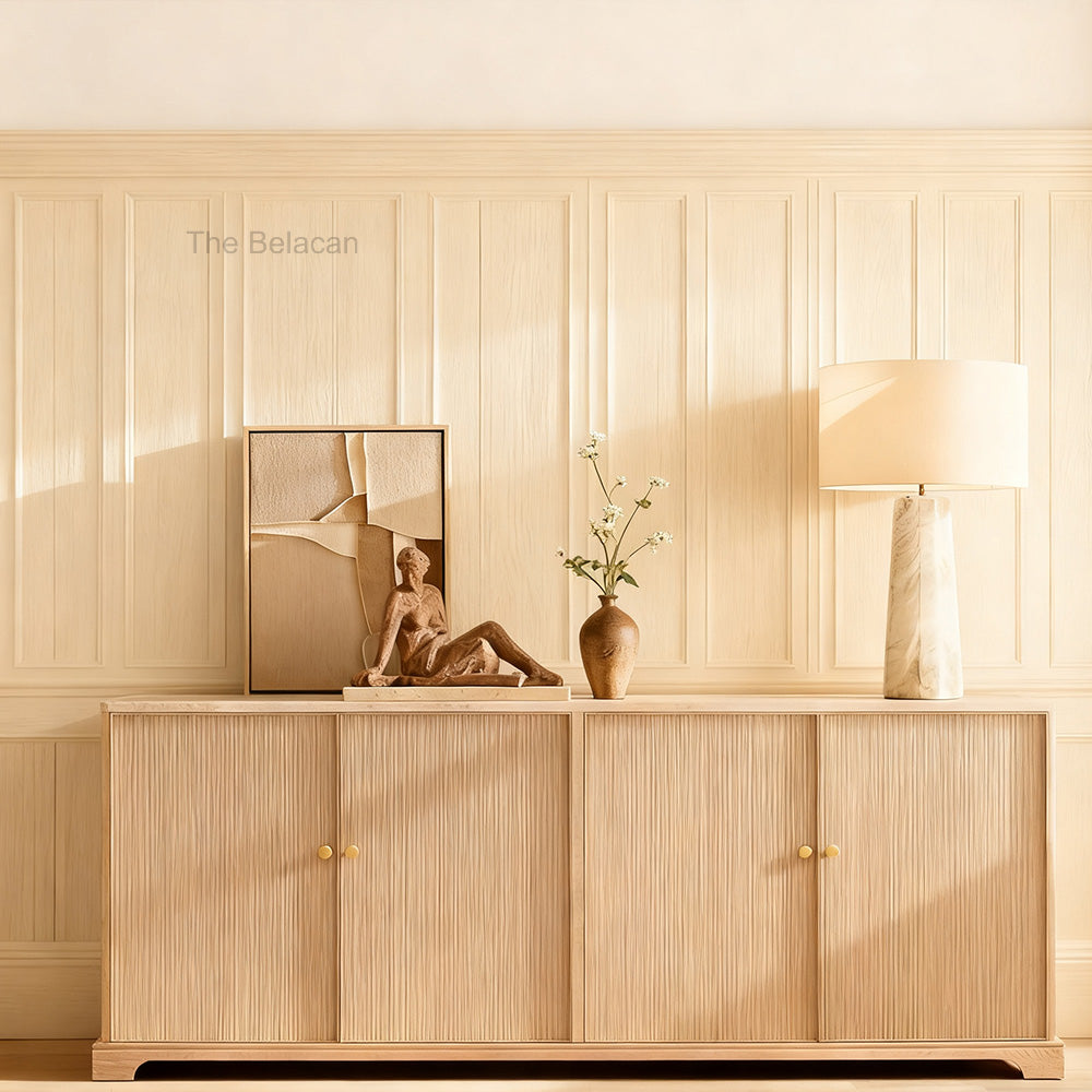 Genprestige Emperador Reeded 4-door Sideboard - thebelacan