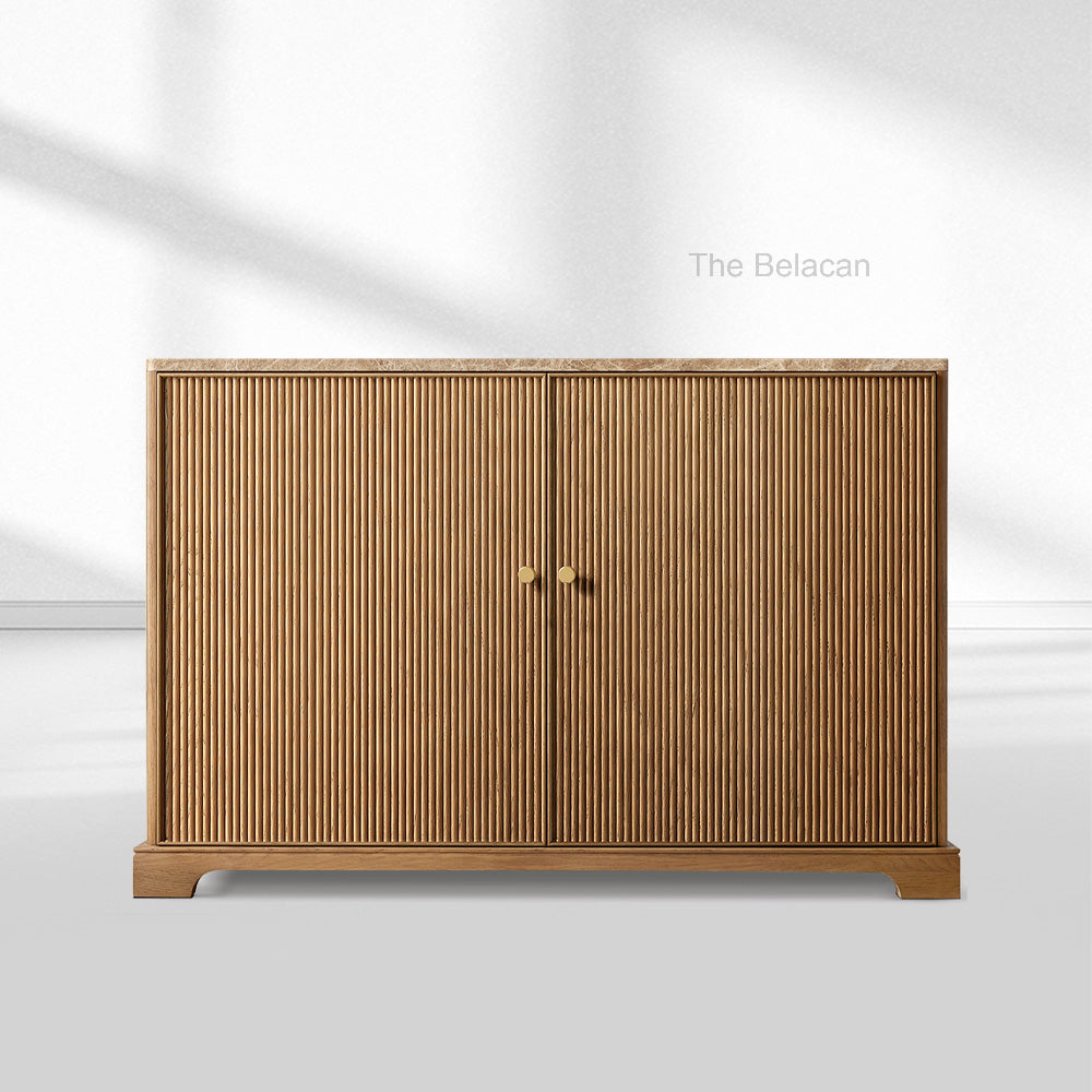 Genprestige Emperador Reeded Double-Door Sideboard - thebelacan