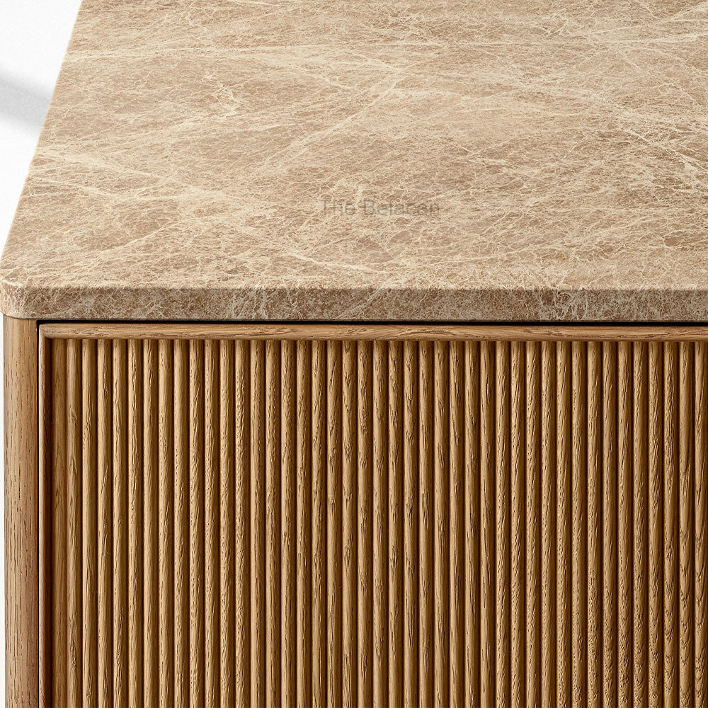 Genprestige Emperador Reeded Double-Door Sideboard - thebelacan