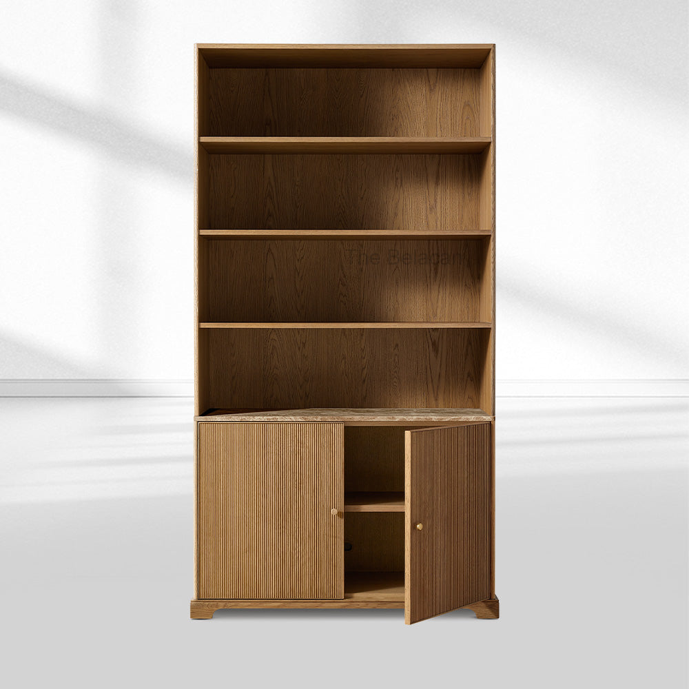 Genprestige Emperador Reeded Sideboard & Hutch - thebelacan