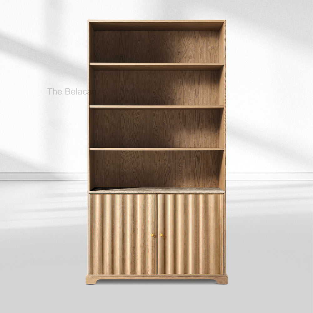 Genprestige Emperador Reeded Sideboard & Hutch - thebelacan