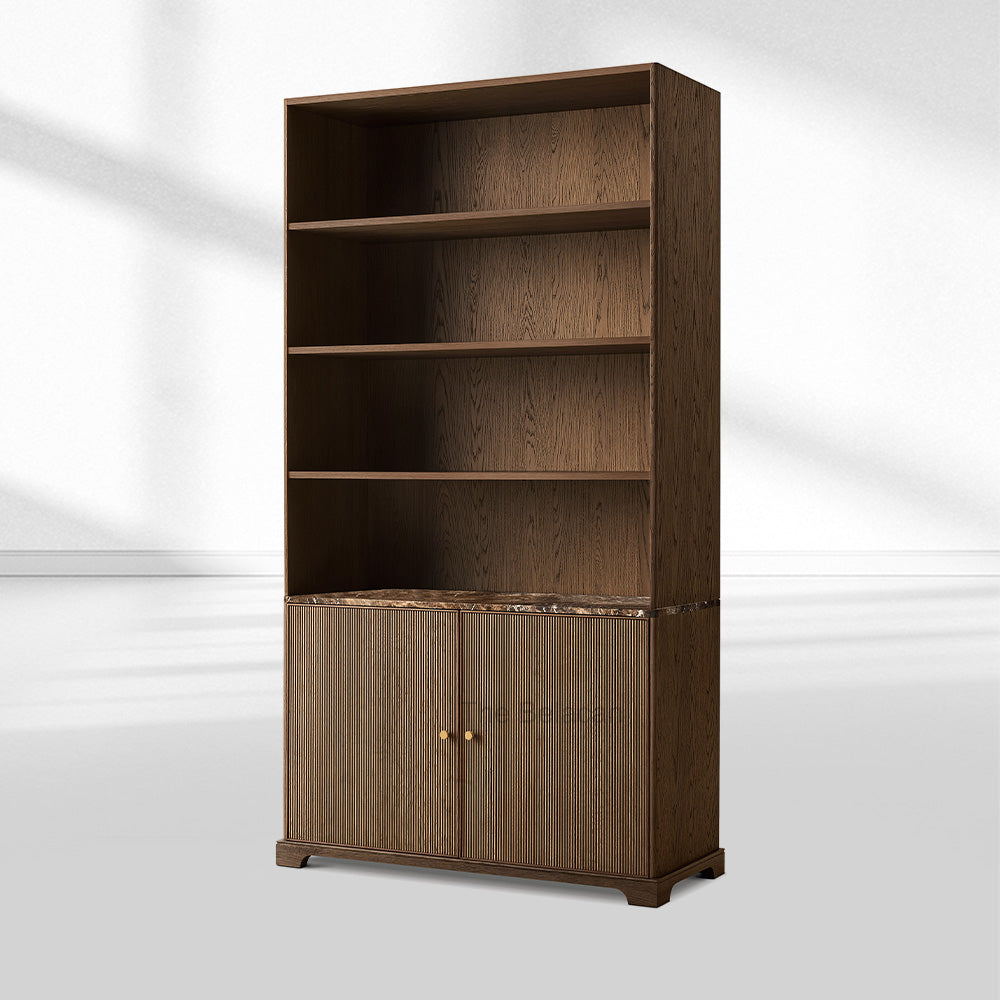 Genprestige Emperador Reeded Sideboard & Hutch - thebelacan