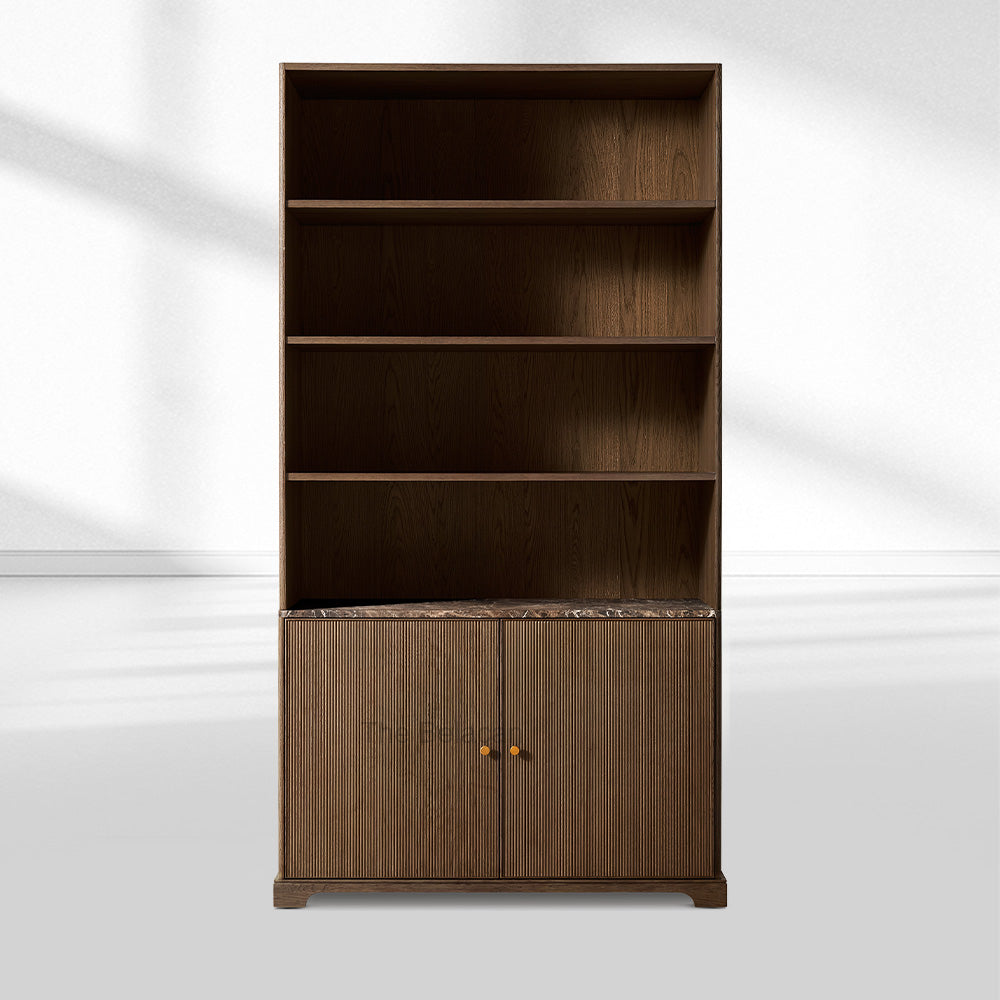 Genprestige Emperador Reeded Sideboard & Hutch - thebelacan