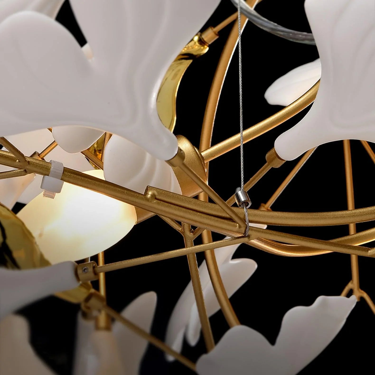 Ceramic Gingko Chandelier B - thebelacan