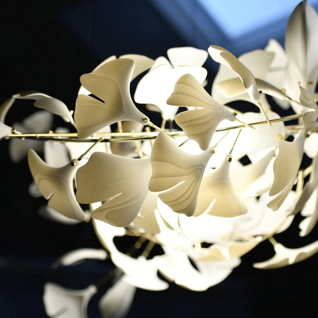 Ceramic Gingko Chandelier B - thebelacan