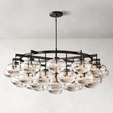 Glass Globe Round Chandelier 60" - thebelacan