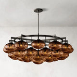 Glass Globe Round Chandelier 60" - thebelacan