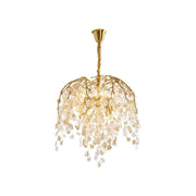 Idyllic Glass Leaves Branch Chandelier - thebelacan