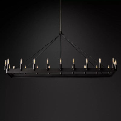 Camino Vintage Filament Rectangular Chandelier