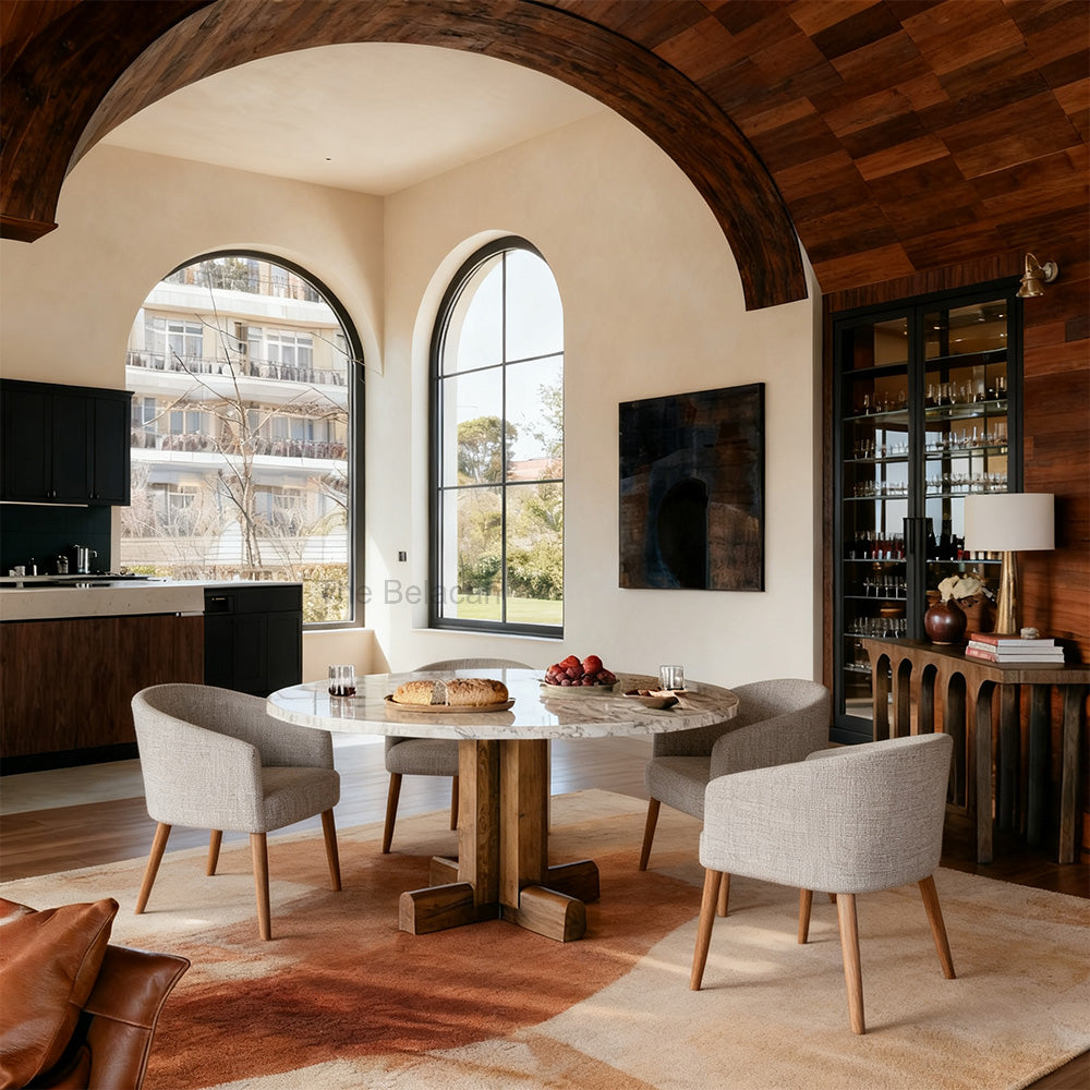 Khodier Round Dining Table - thebelacan