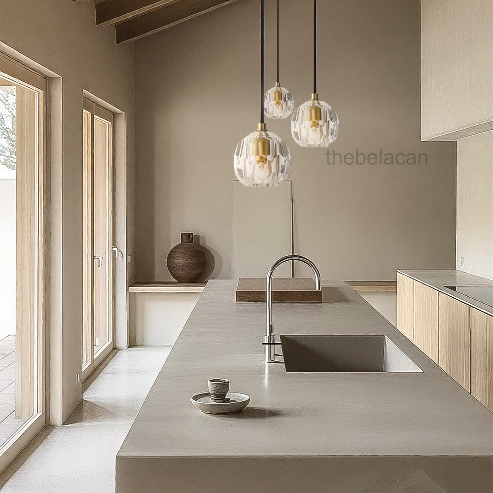 Kristal Glass Rod Pendant - thebelacan