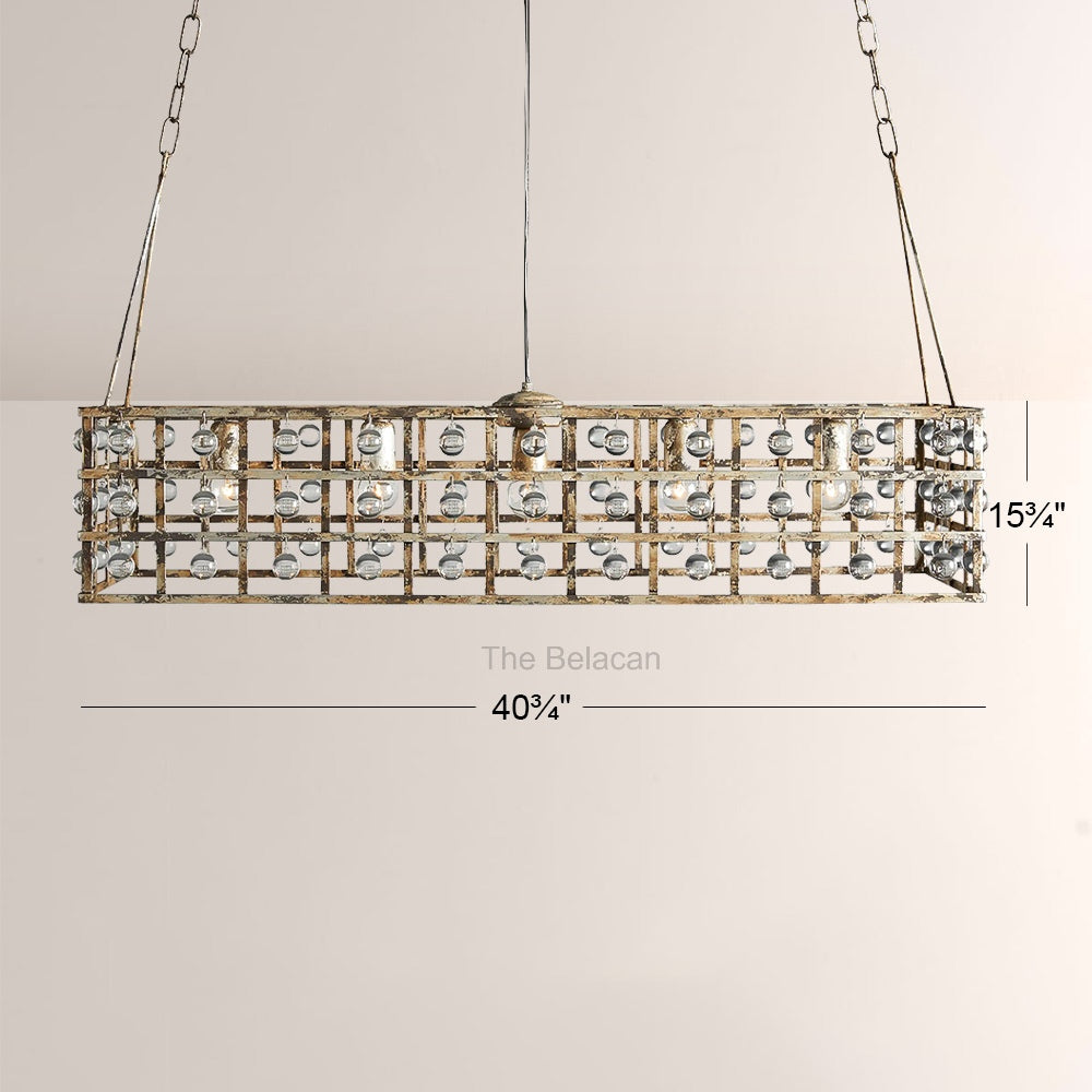La CaArtis 41" Rectangular Chandelier - thebelacan