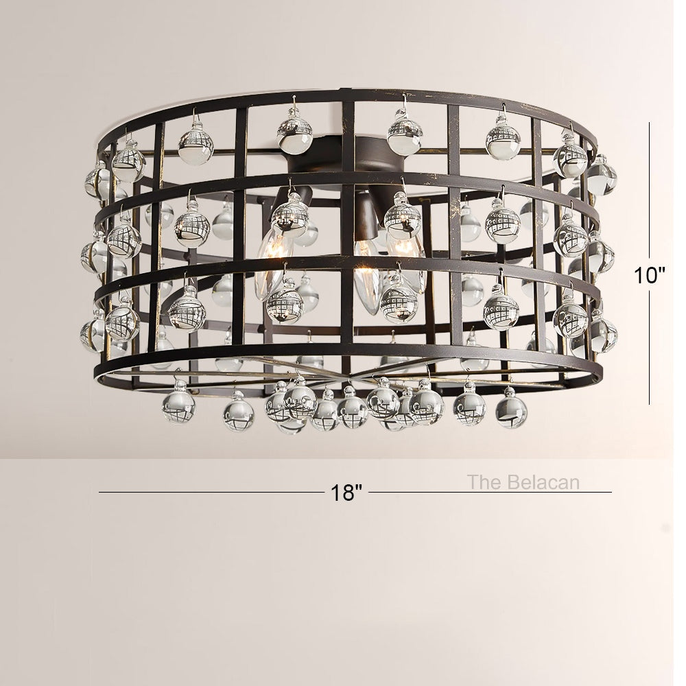 La CaArtis Flush Mount in Bronze - thebelacan