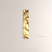 MarbleGlow Herringbone-Marble Vertical Wall Sconce - thebelacan