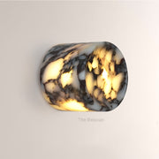 MarbleGlow Organic-Form Marble Wall Sconce - thebelacan