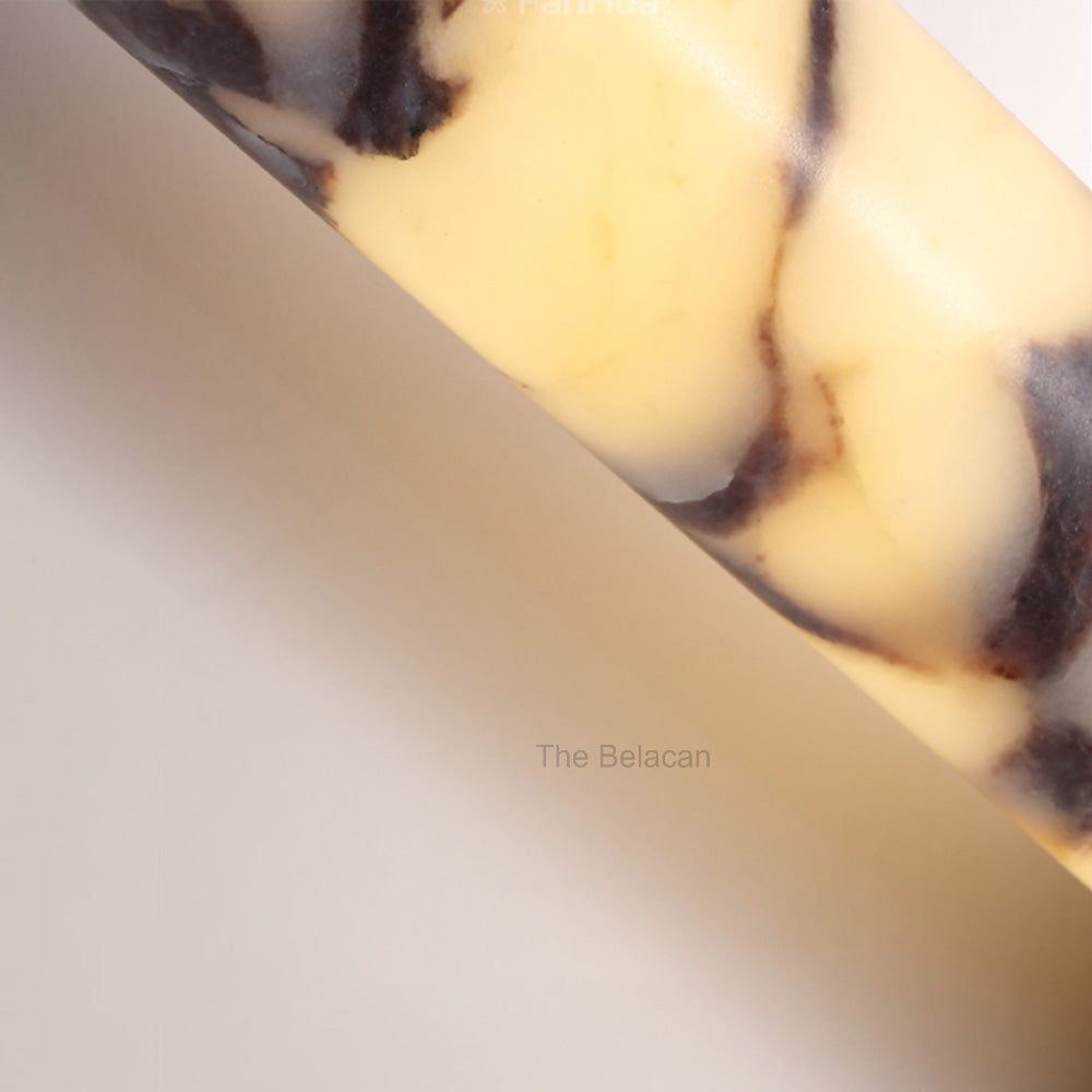 MarbleGlow V-Shaped Dual Cylinder Marble Wall Sconce - thebelacan