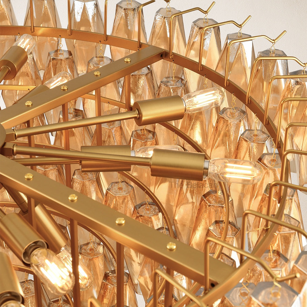 Modern Chara Round Chandelier 38" - thebelacan