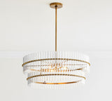 Molly Crystal Round 2-Tiered Chandelier - thebelacan