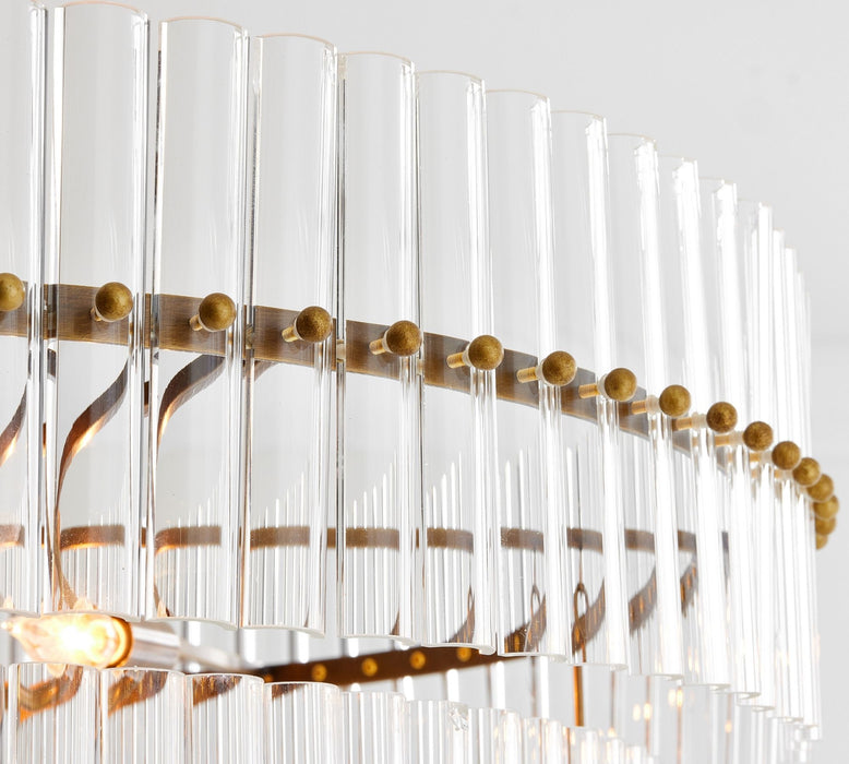 Molly Crystal Round 2-Tiered Chandelier - thebelacan