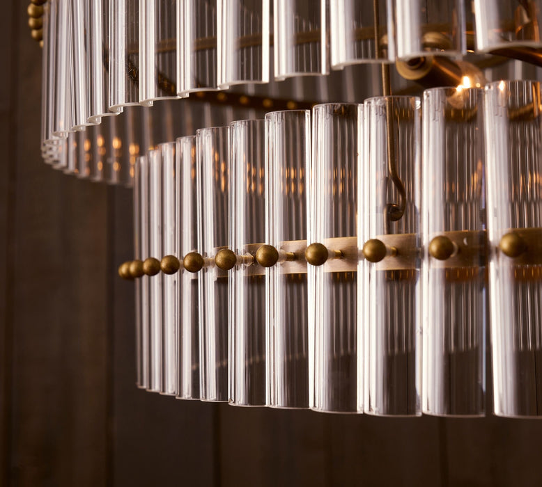 Molly Crystal Round 2-Tiered Chandelier - thebelacan
