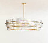 Molly Crystal Round 2-Tiered Chandelier - thebelacan