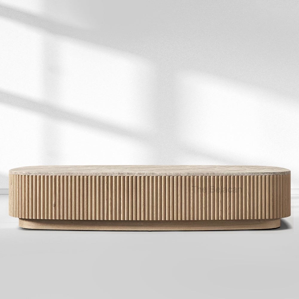 MulRegal Emperador Plinth Coffee Table - thebelacan