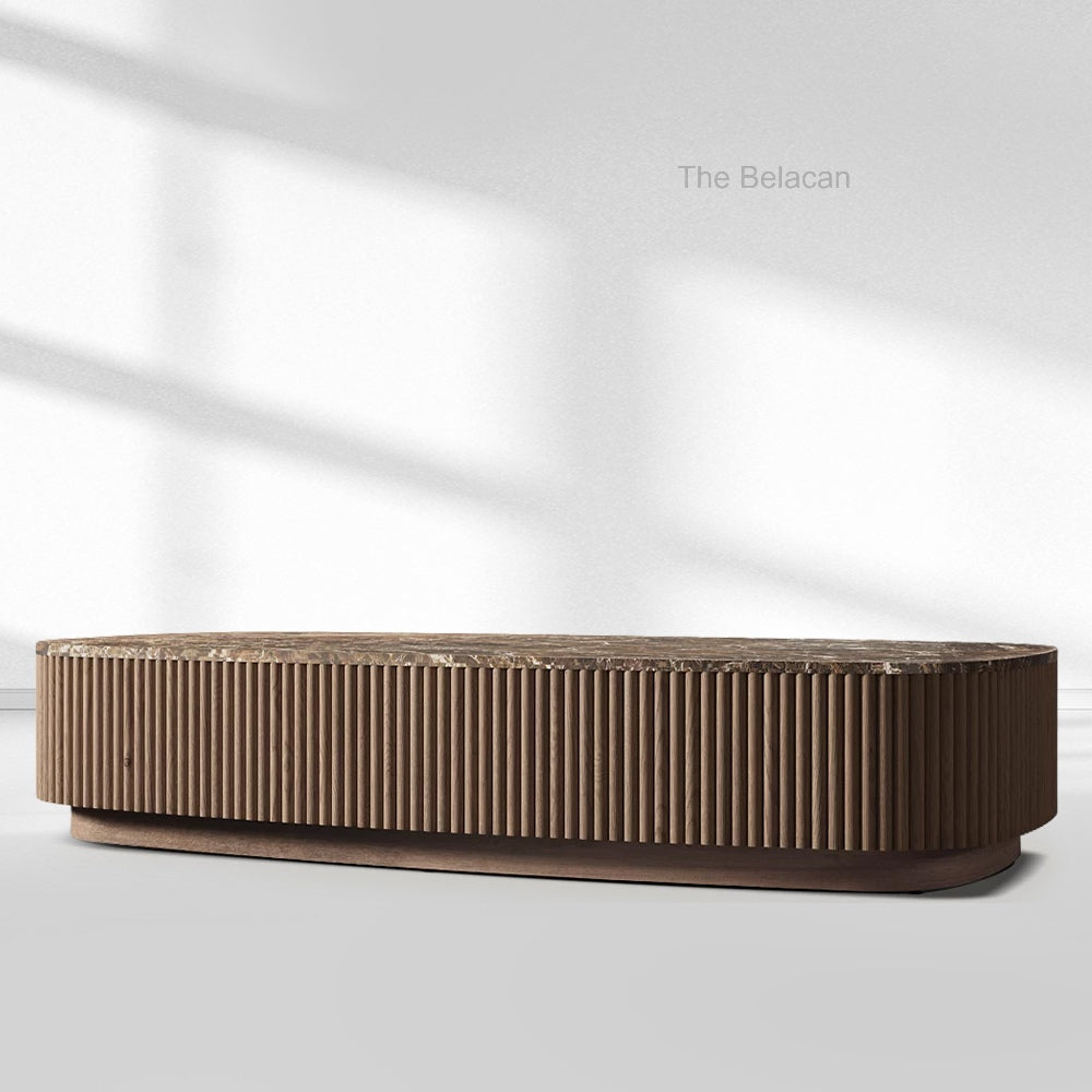 MulRegal Emperador Plinth Coffee Table - thebelacan