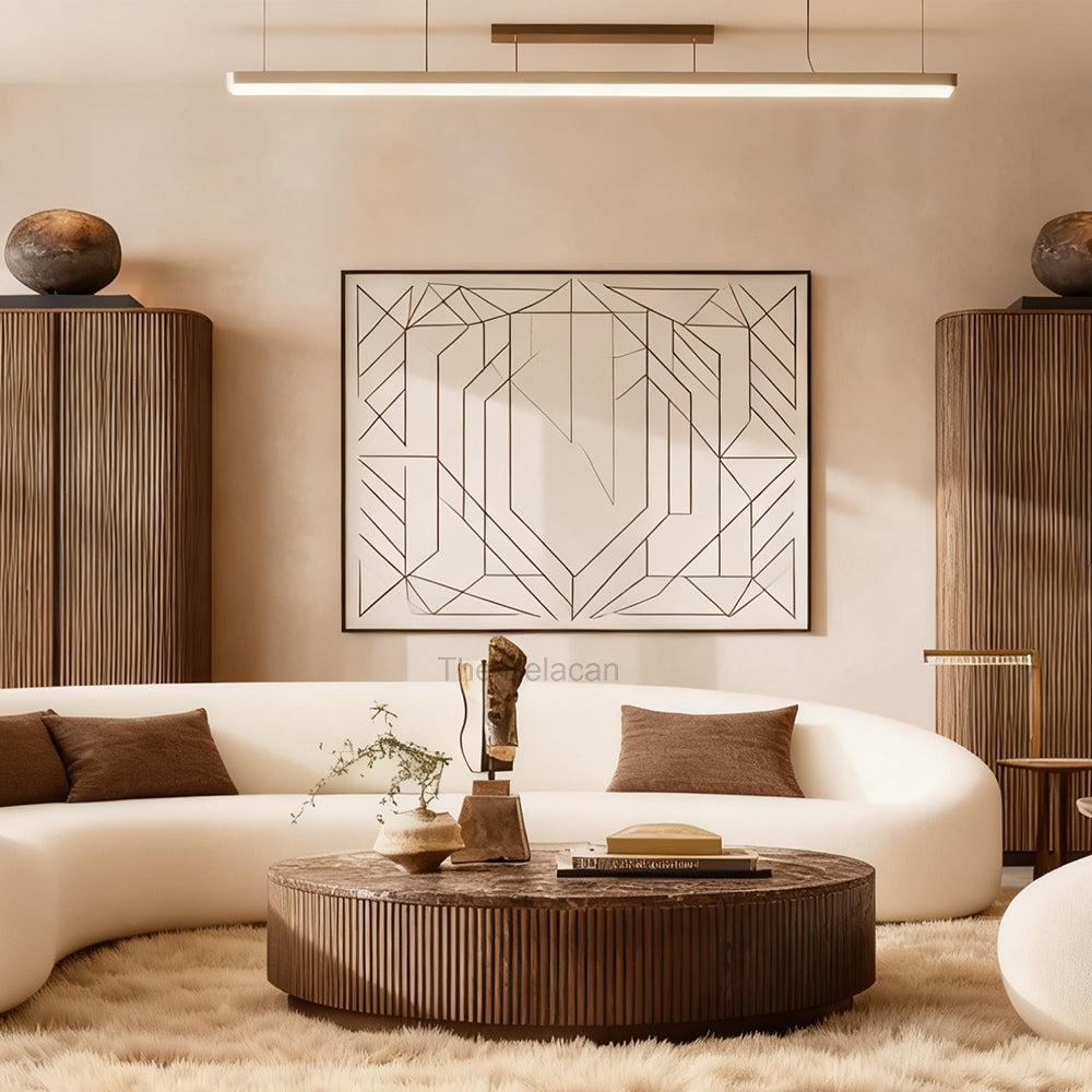 MulRegal Emperador Plinth Round Coffee Table - thebelacan