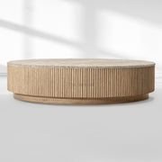 MulRegal Emperador Plinth Round Coffee Table - thebelacan