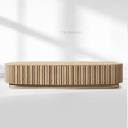 MulRegal Oak Wood Coffee Table - thebelacan