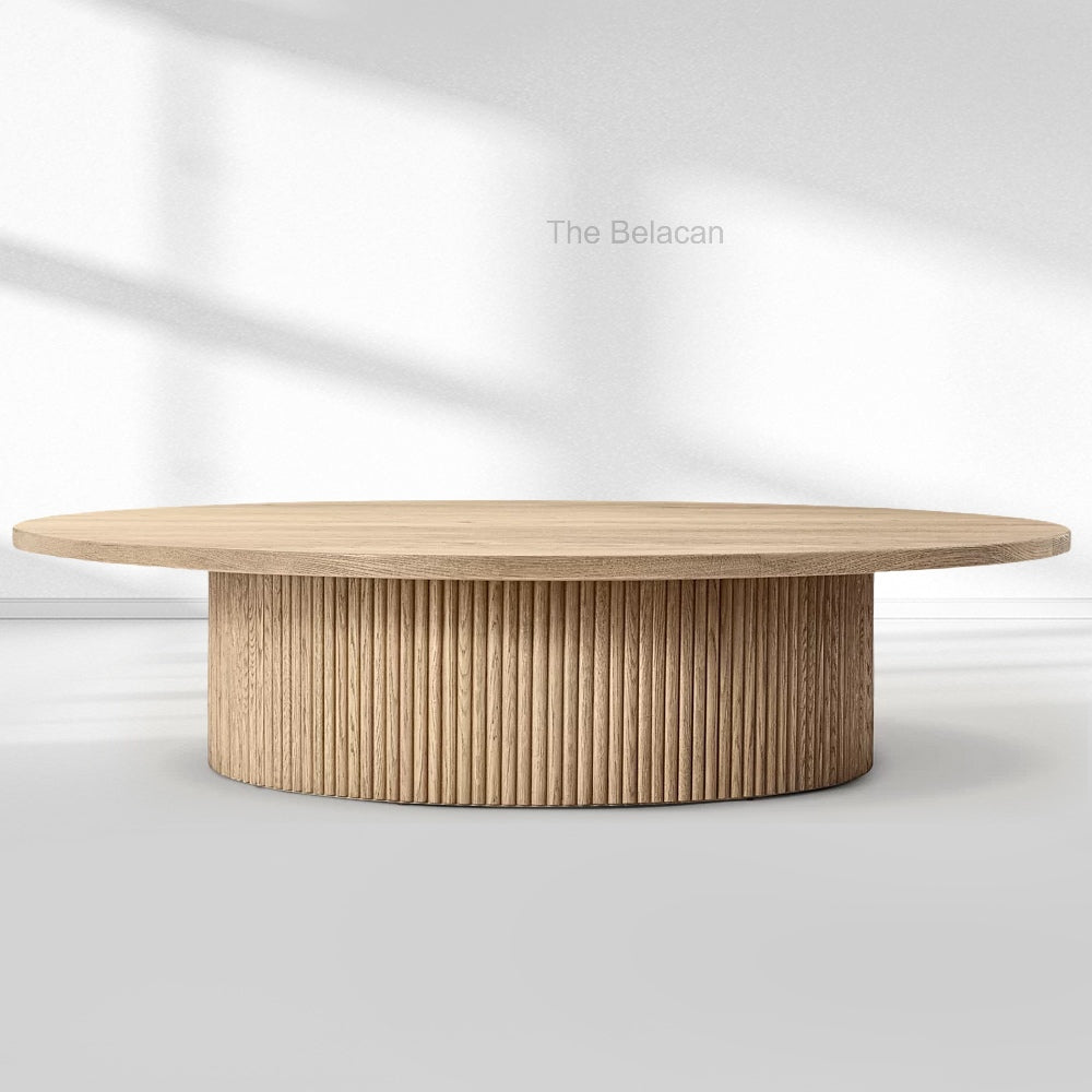 MulRegal Pedestal Round Coffee Table - thebelacan