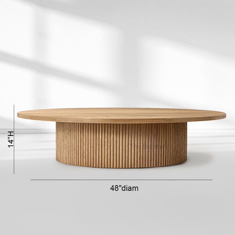 MulRegal Pedestal Round Coffee Table - thebelacan