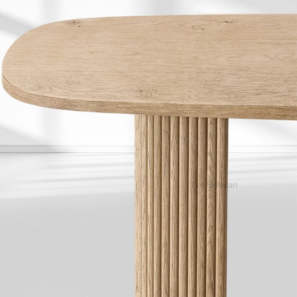 MulRegal Plank Wood Console Table - thebelacan