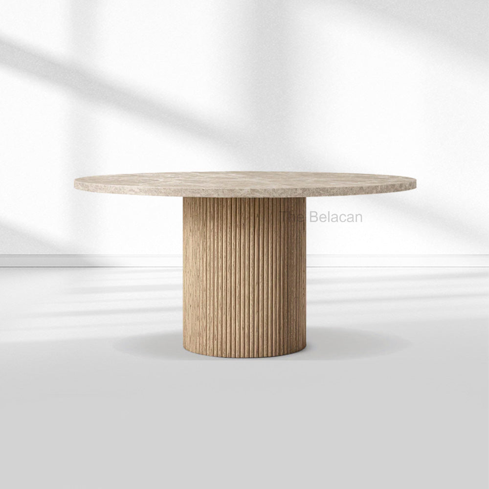 MulRegal Stone Round Dining Table - thebelacan