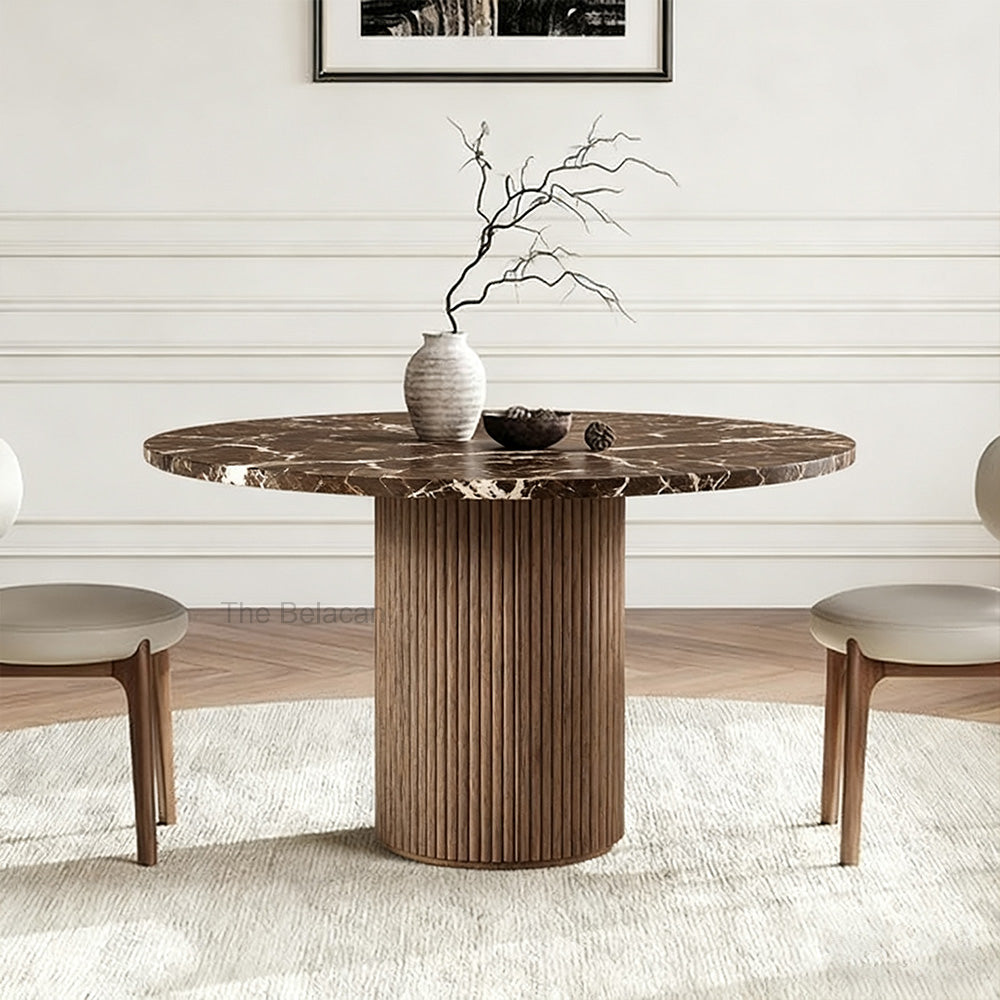 MulRegal Stone Round Dining Table - thebelacan