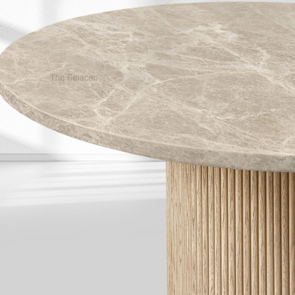 MulRegal Stone Round Dining Table - thebelacan