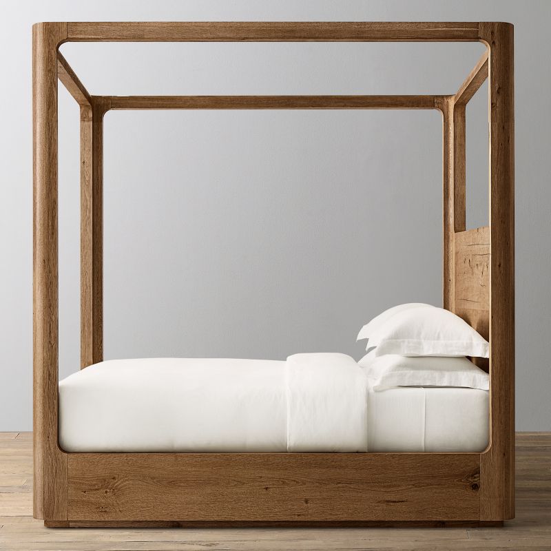 Oser Wood Canopy Bed - thebelacan