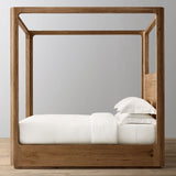Oser Wood Canopy Bed - thebelacan
