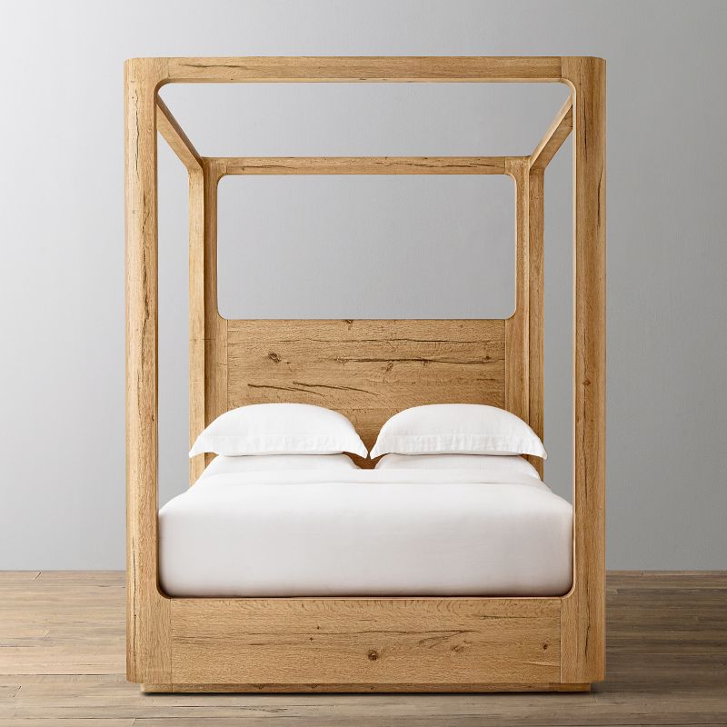 Oser Wood Canopy Bed - thebelacan