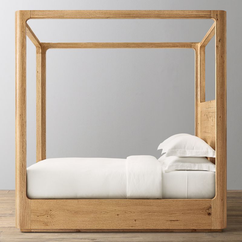 Oser Wood Canopy Bed - thebelacan