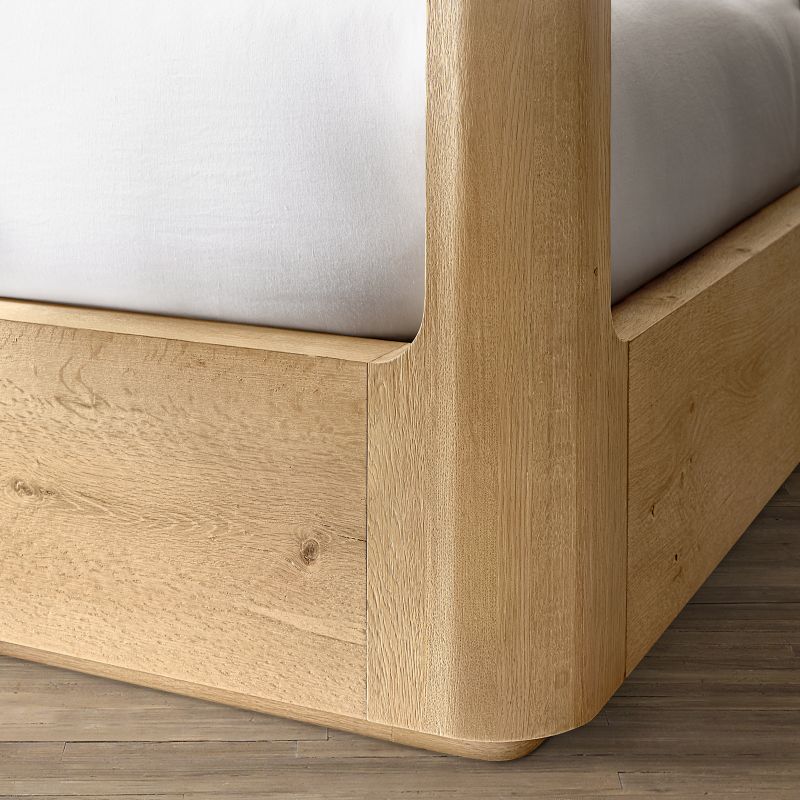 Oser Wood Canopy Bed - thebelacan
