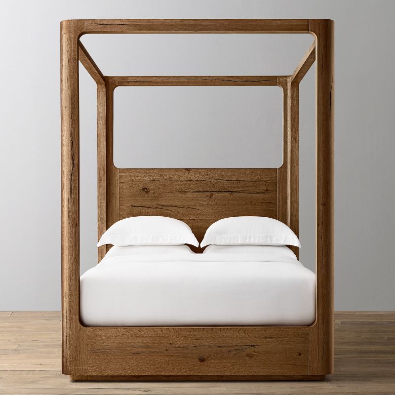 Oser Wood Canopy Bed - thebelacan