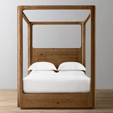 Oser Wood Canopy Bed - thebelacan