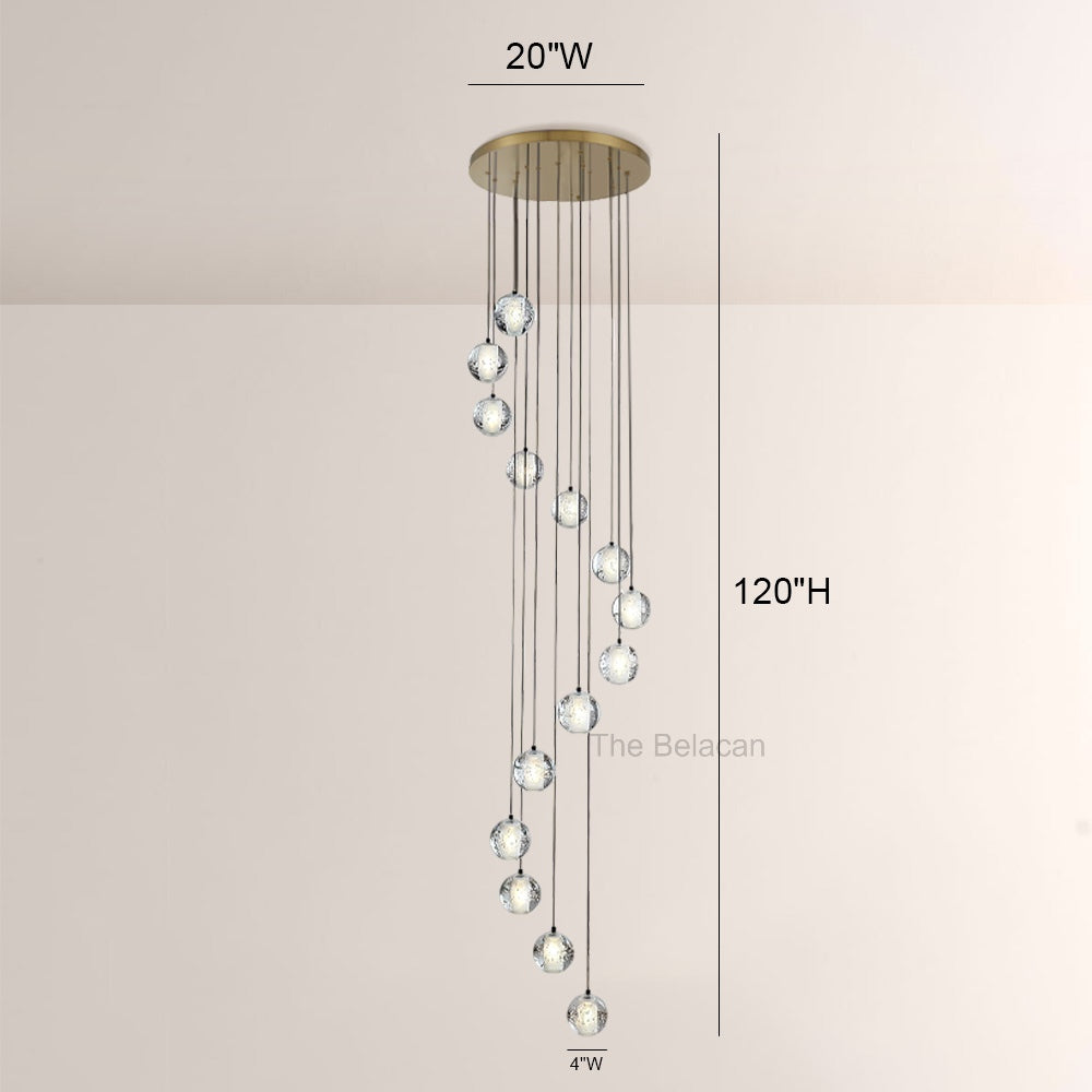 Pearl Ball Ceiling Chandelier 14 20 Light - thebelacan