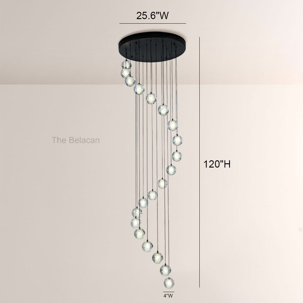 Pearl Ball Ceiling Chandelier 14 20 Light - thebelacan