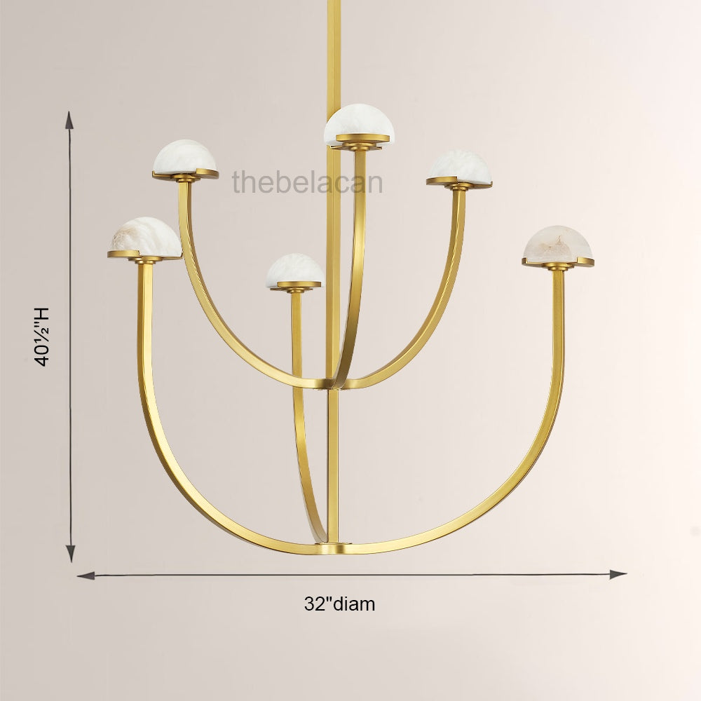 Pedra Round Chandelier 32"